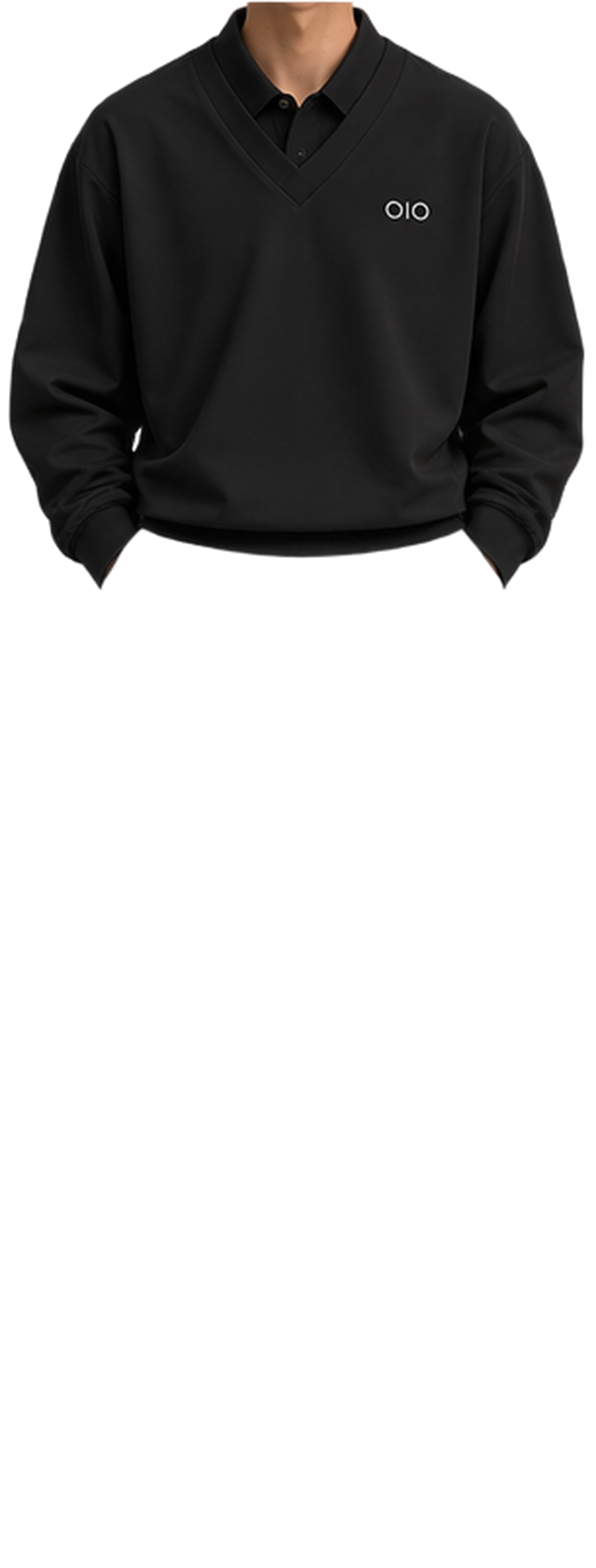 OIO Black top with Egg White trouser
