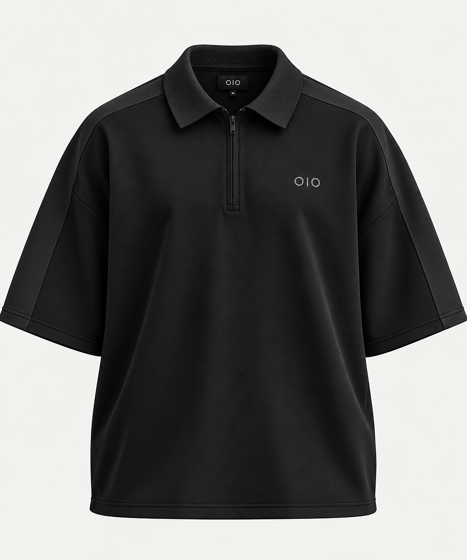 OIO Golf Short-Sleeve Zip — Black